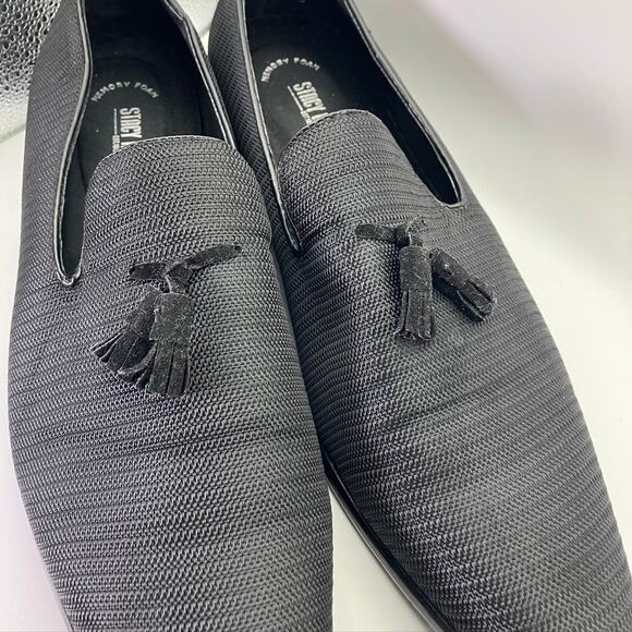 Stacy Adams Tazewell Slip On Loafers Dress Shoes 25343 Black Size 12M Slip On - Picture 2 of 10